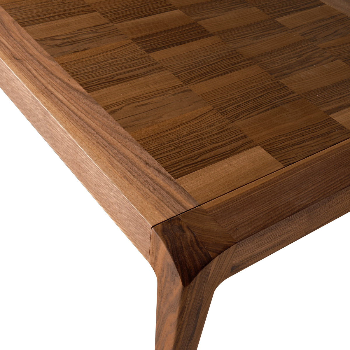 Luxury SENTIERO Walnut Dining Table Modern Italian Style for Villa