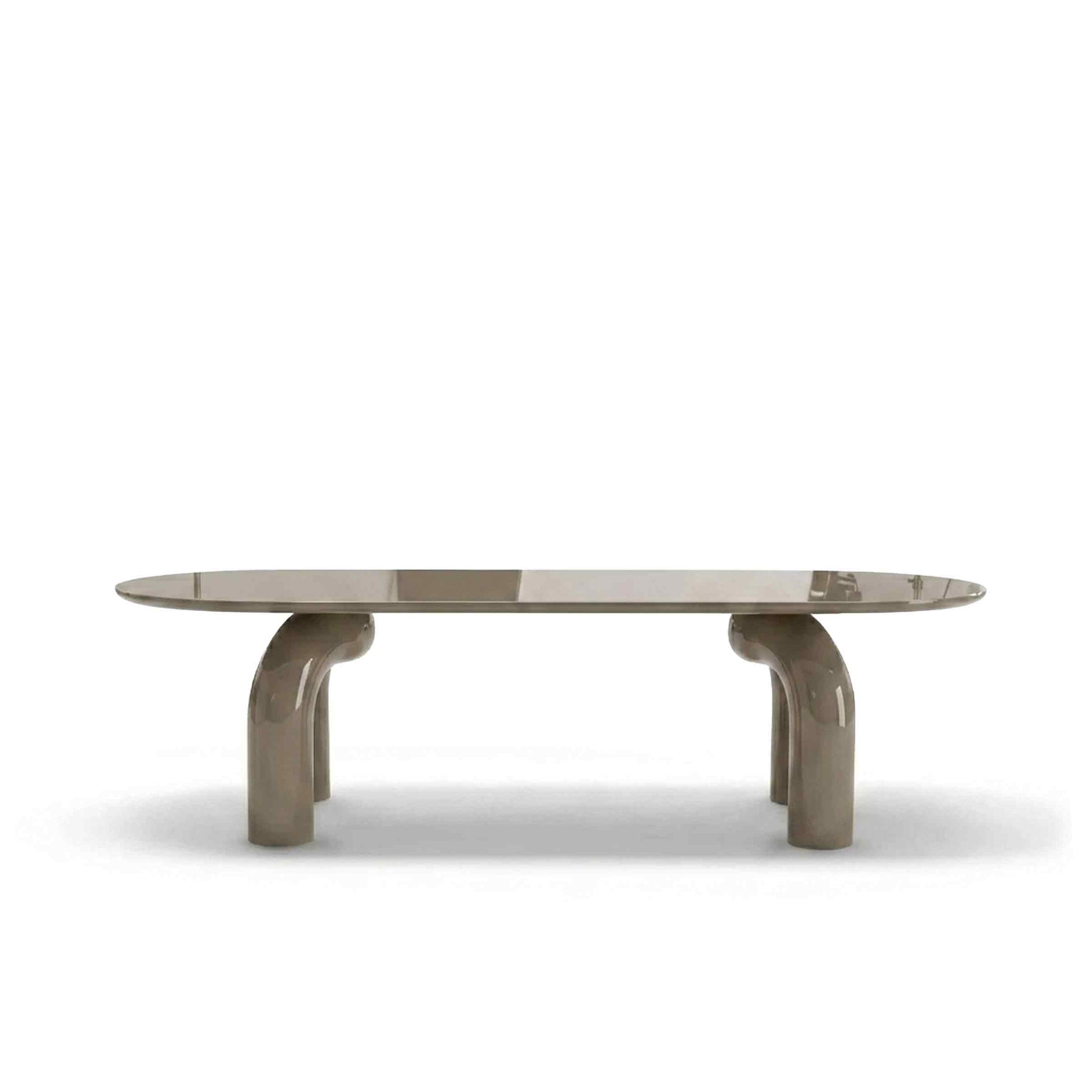 Sculptural Oval Dining Table – Premium Wood Statement Piece