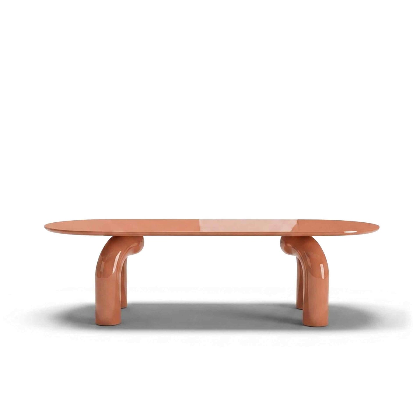 Sculptural Oval Dining Table – Premium Wood Statement Piece
