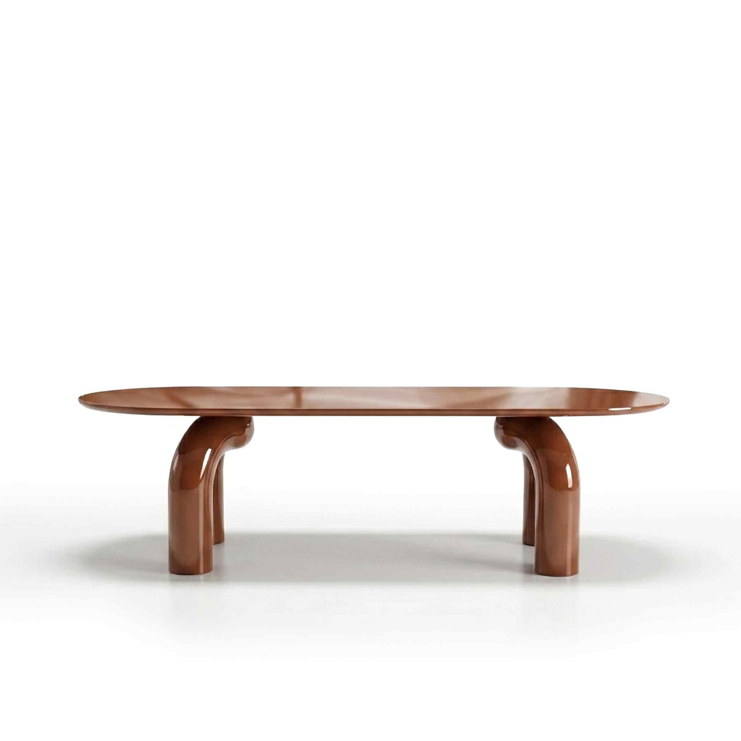 Sculptural Oval Dining Table – Premium Wood Statement Piece