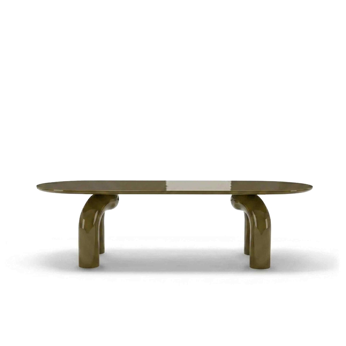 Sculptural Oval Dining Table – Premium Wood Statement Piece