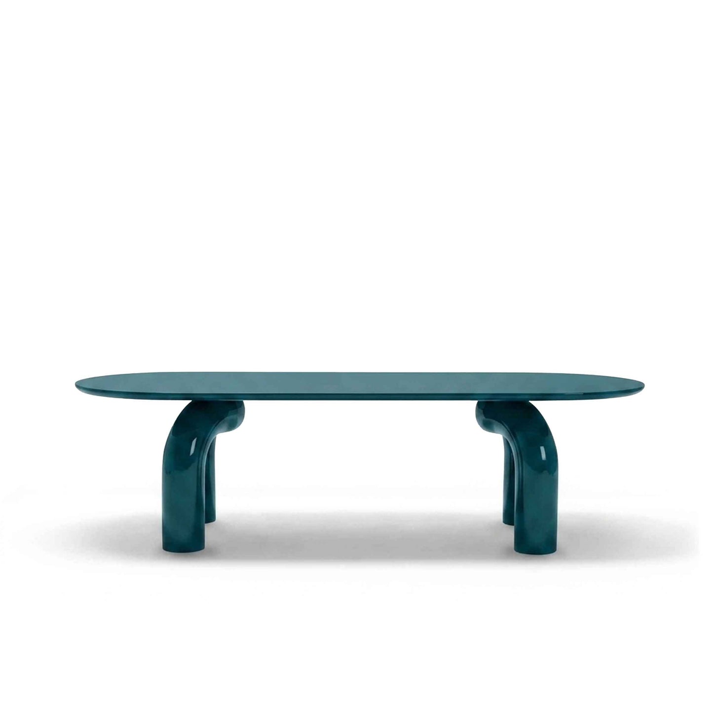 Sculptural Oval Dining Table – Premium Wood Statement Piece
