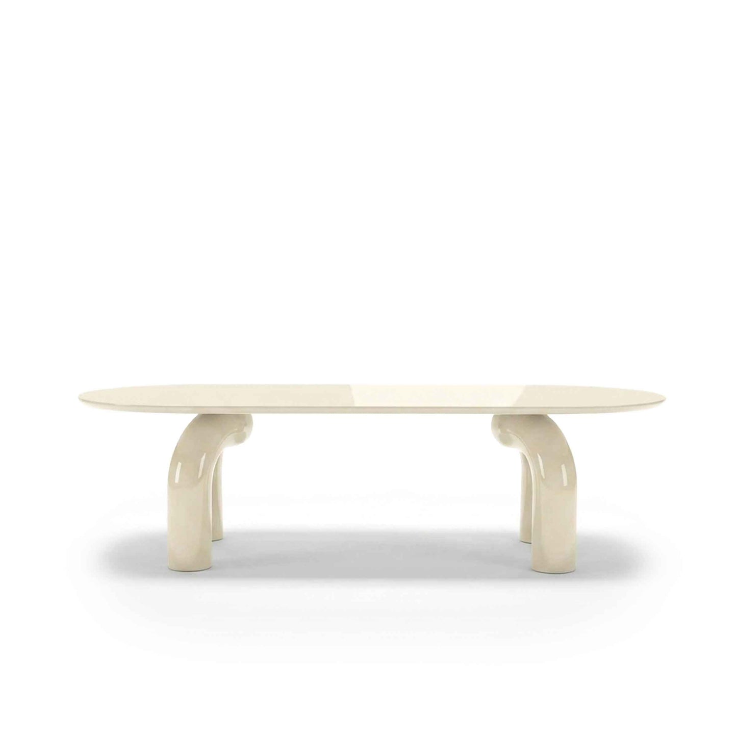 Sculptural Oval Dining Table – Premium Wood Statement Piece