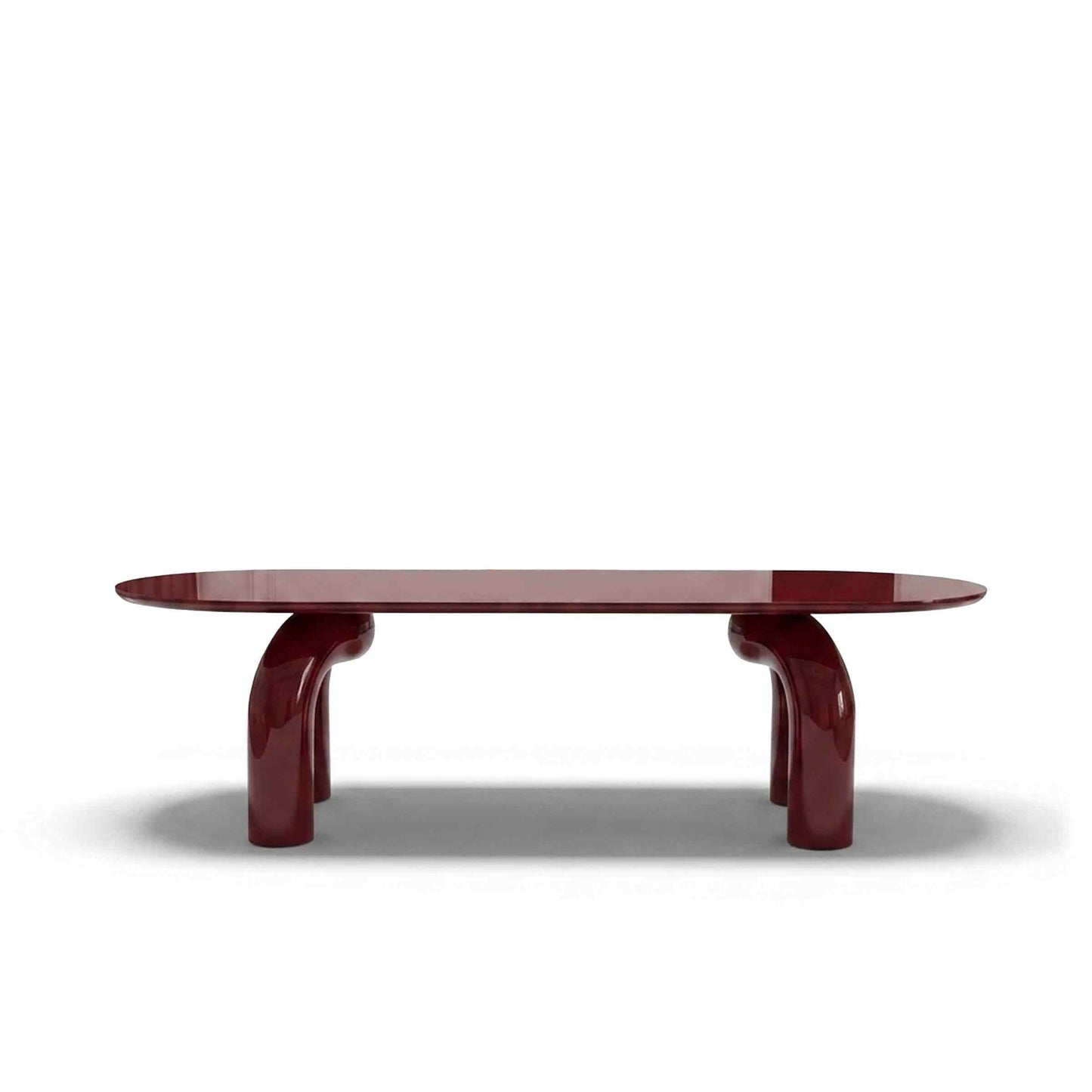 Sculptural Oval Dining Table – Premium Wood Statement Piece