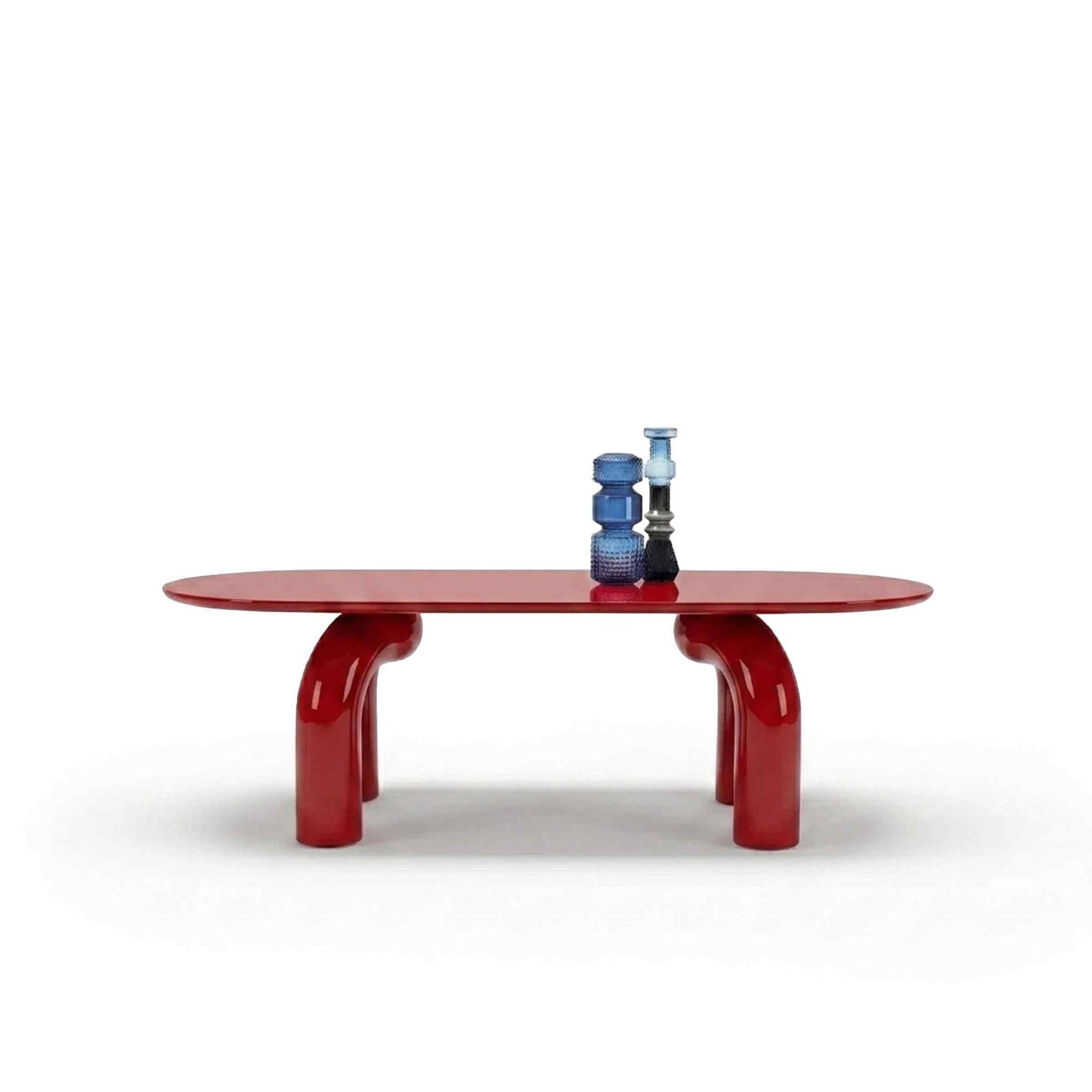 Sculptural Oval Dining Table – Premium Wood Statement Piece