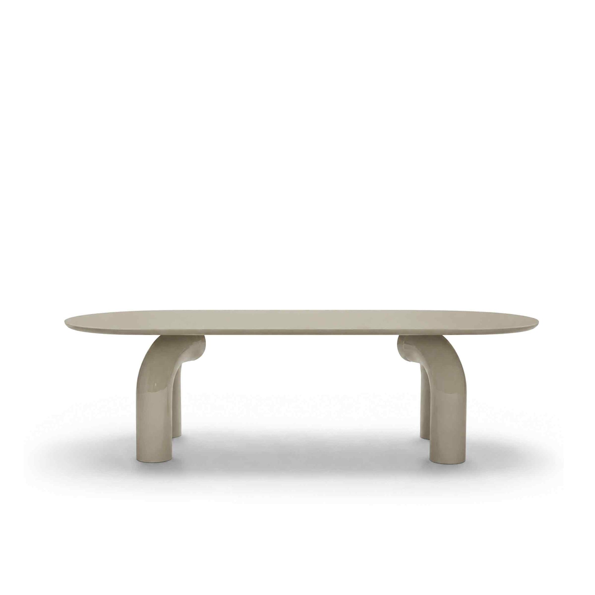 Sculptural Oval Dining Table – Premium Wood Statement Piece