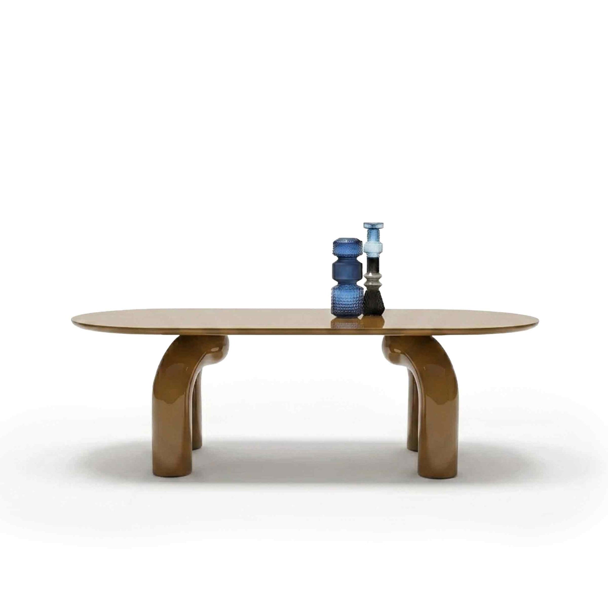 Sculptural Oval Dining Table – Premium Wood Statement Piece