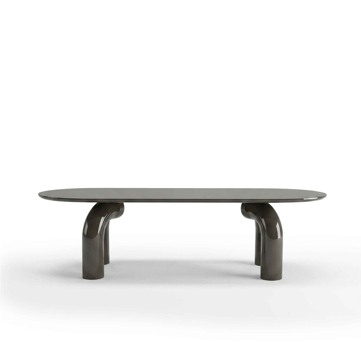 Sculptural Oval Dining Table – Premium Wood Statement Piece