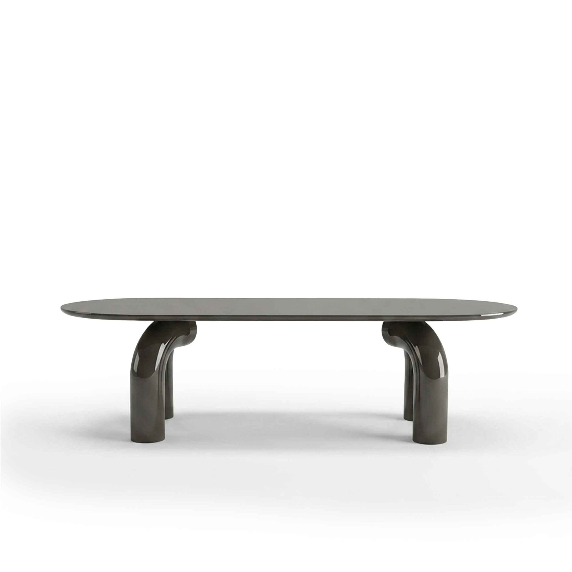 Sculptural Oval Dining Table – Premium Wood Statement Piece