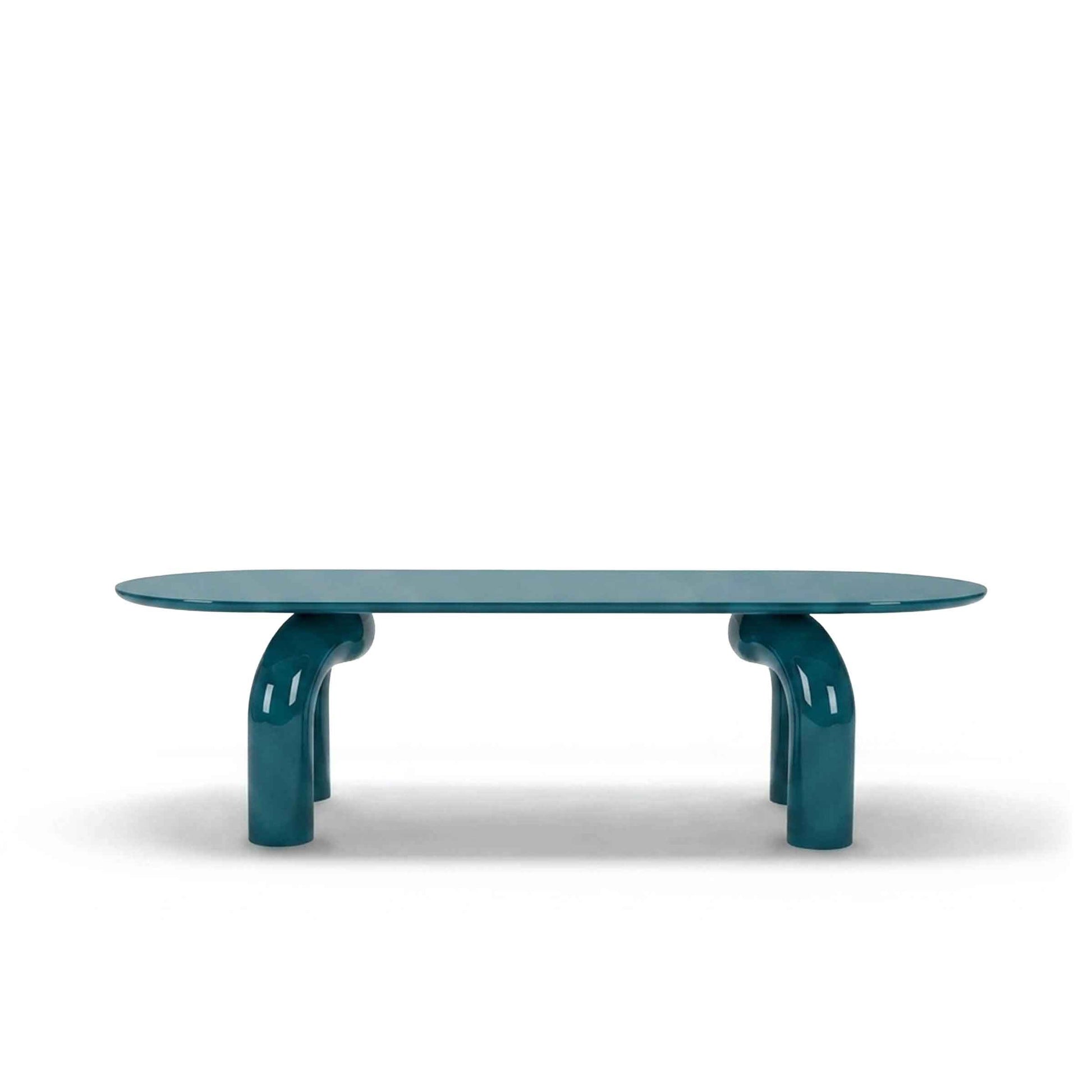 Sculptural Oval Dining Table – Premium Wood Statement Piece