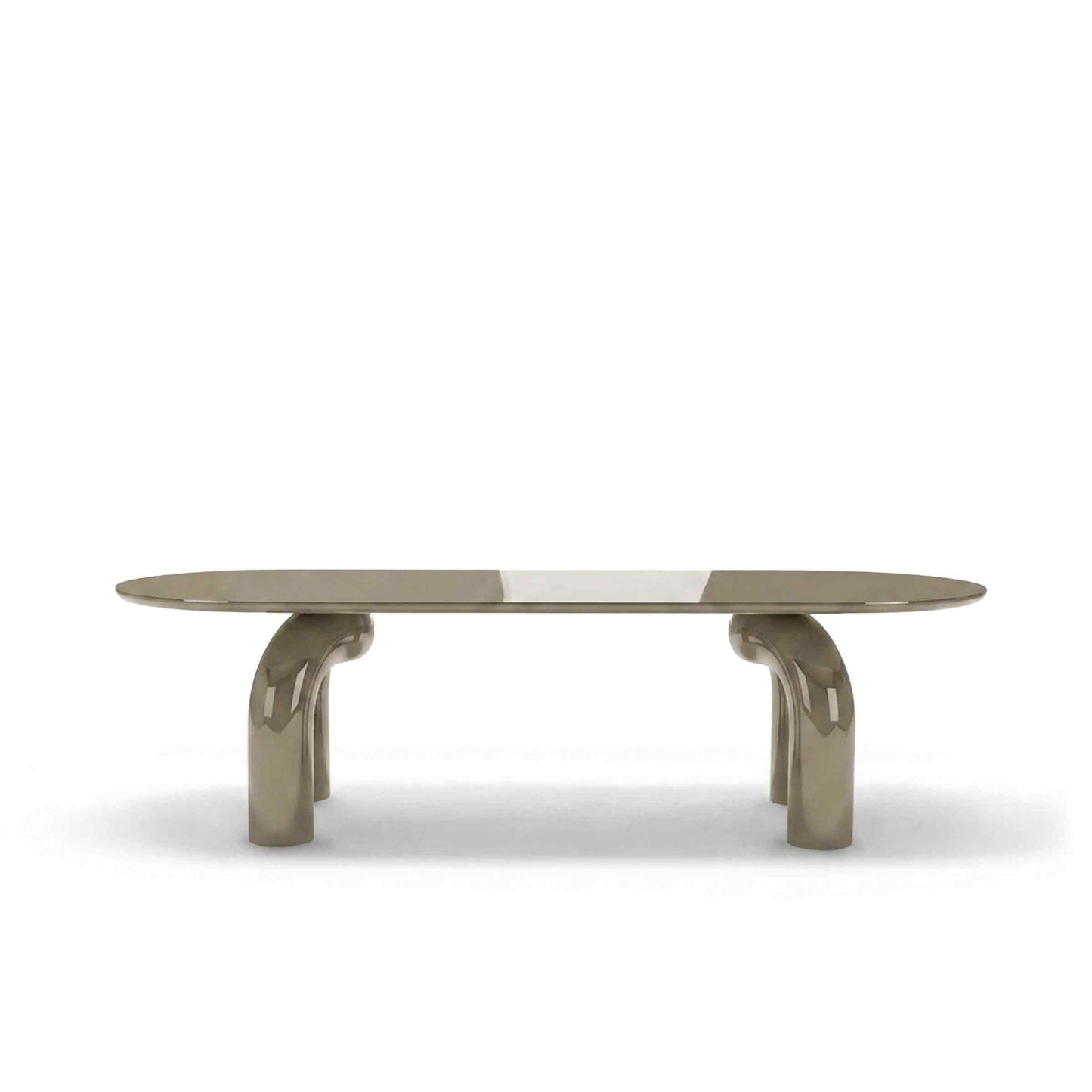 Sculptural Oval Dining Table – Premium Wood Statement Piece