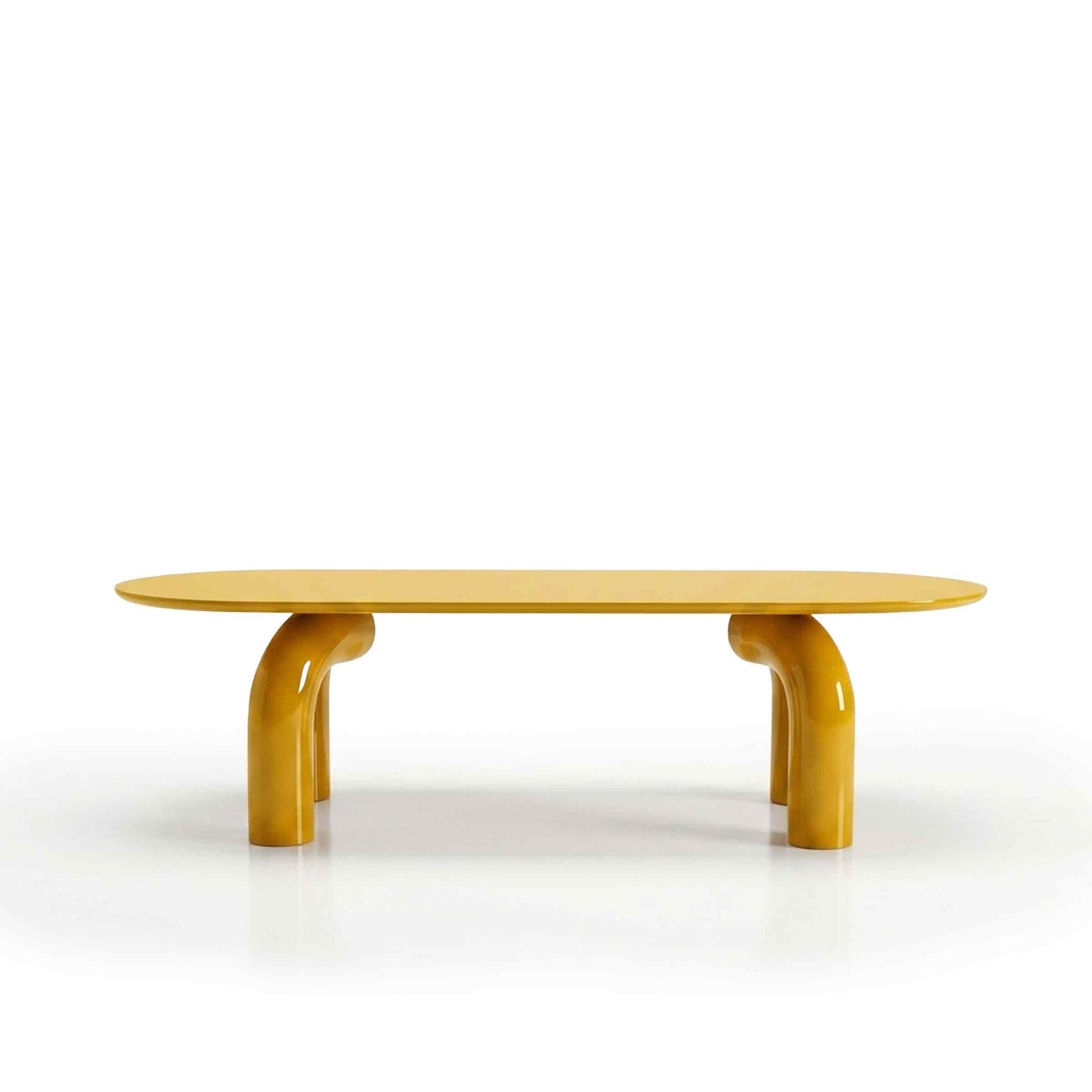 Sculptural Oval Dining Table – Premium Wood Statement Piece
