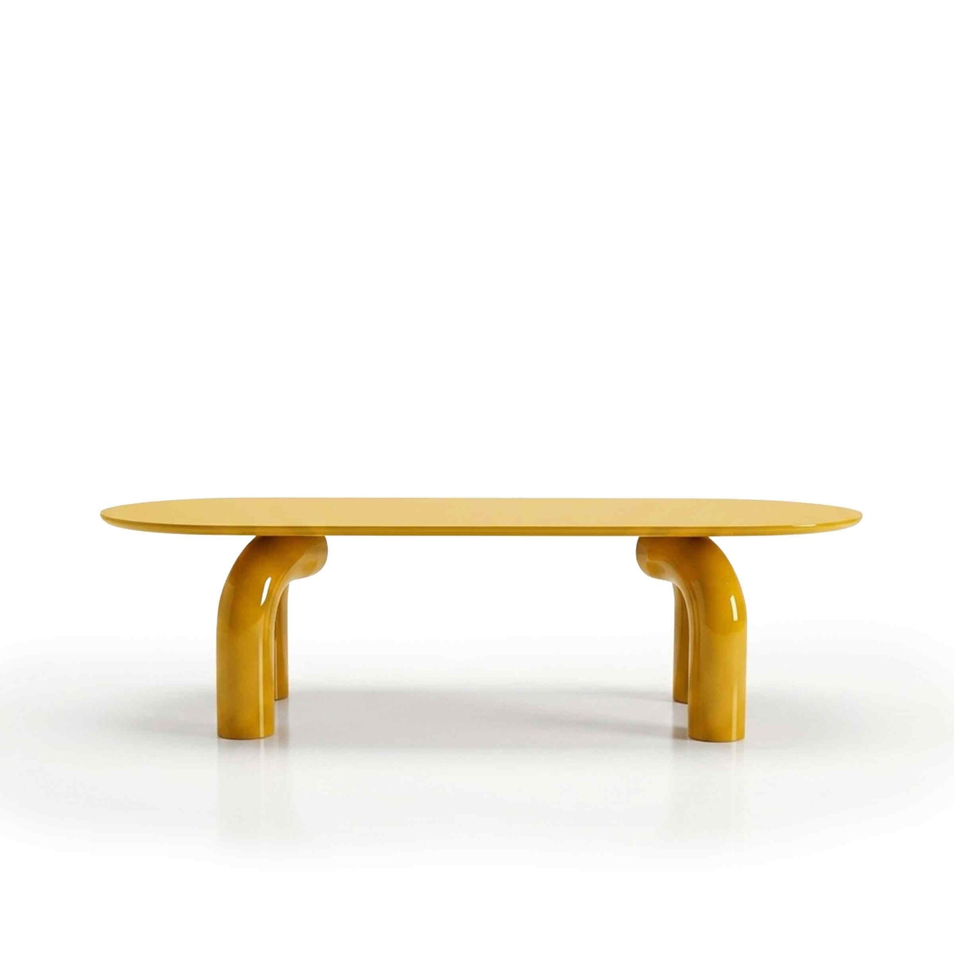 Sculptural Oval Dining Table – Premium Wood Statement Piece