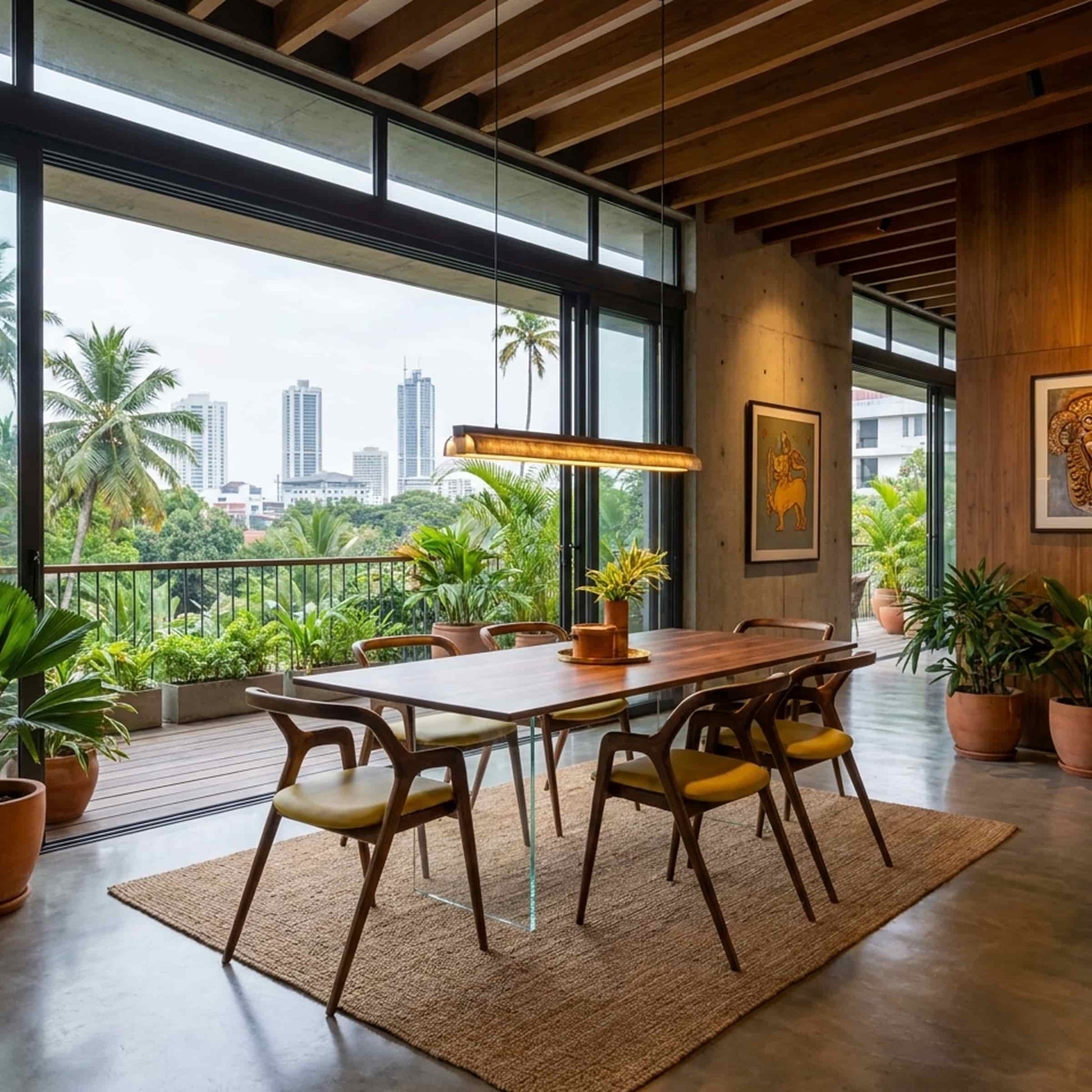 Luxury SOSPESO Dining Table Modern Italian Style for Villa