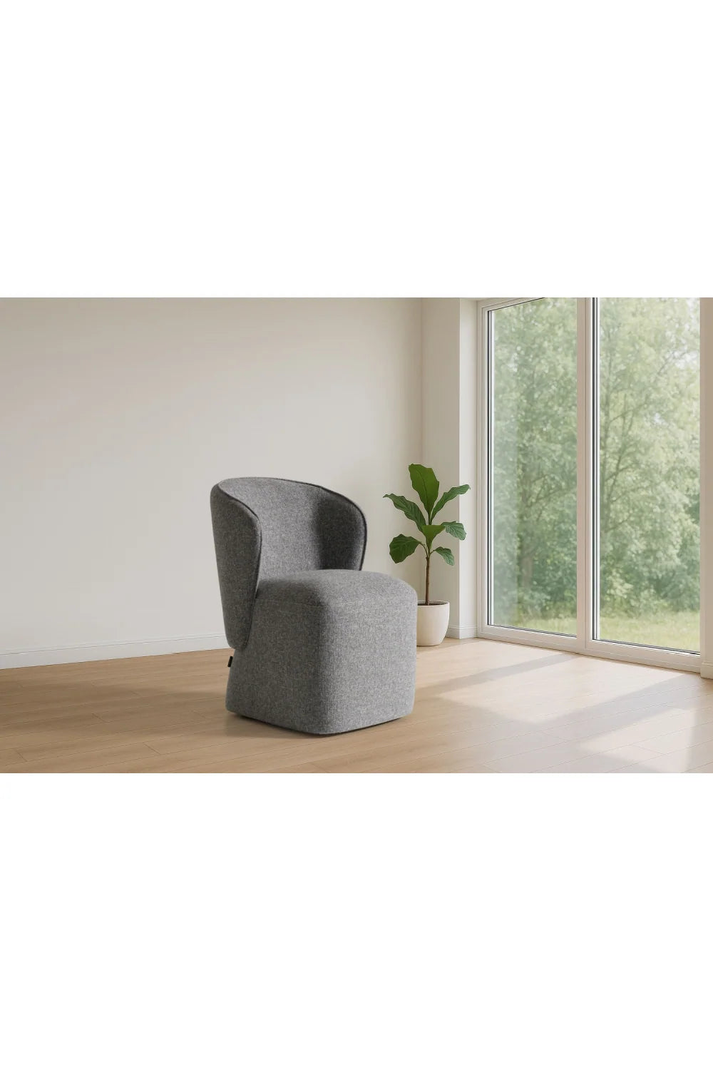 Fabric Swivel Dining Chair | OROA Modern Souza
