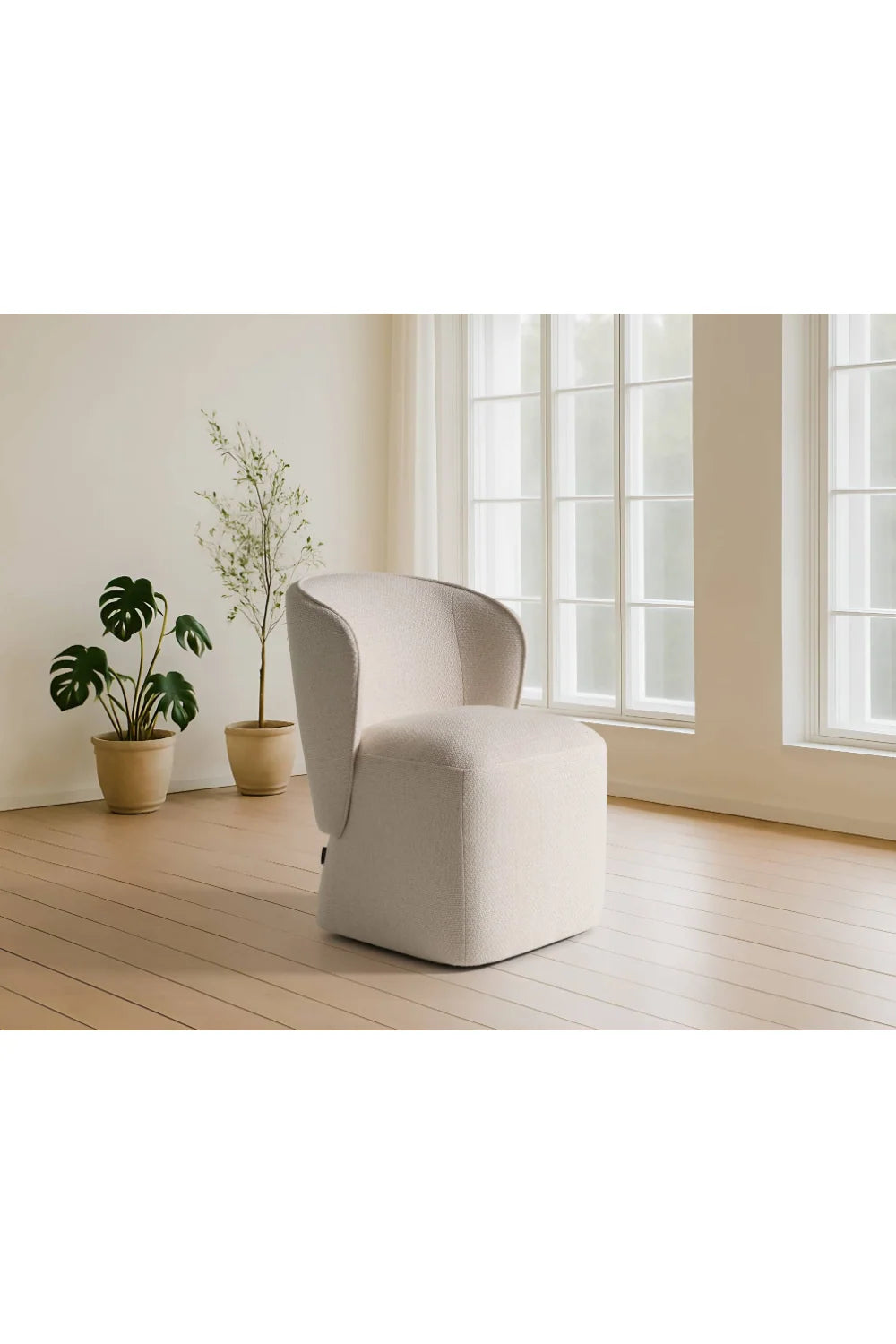 Fabric Swivel Dining Chair | OROA Modern Souza