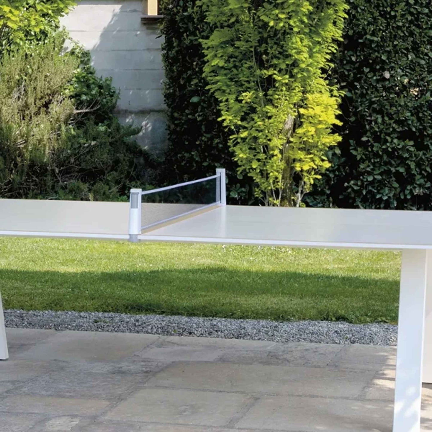 Italian Designer Outdoor Table Tennis – Weather-Resistant Metal Architectural Piece
