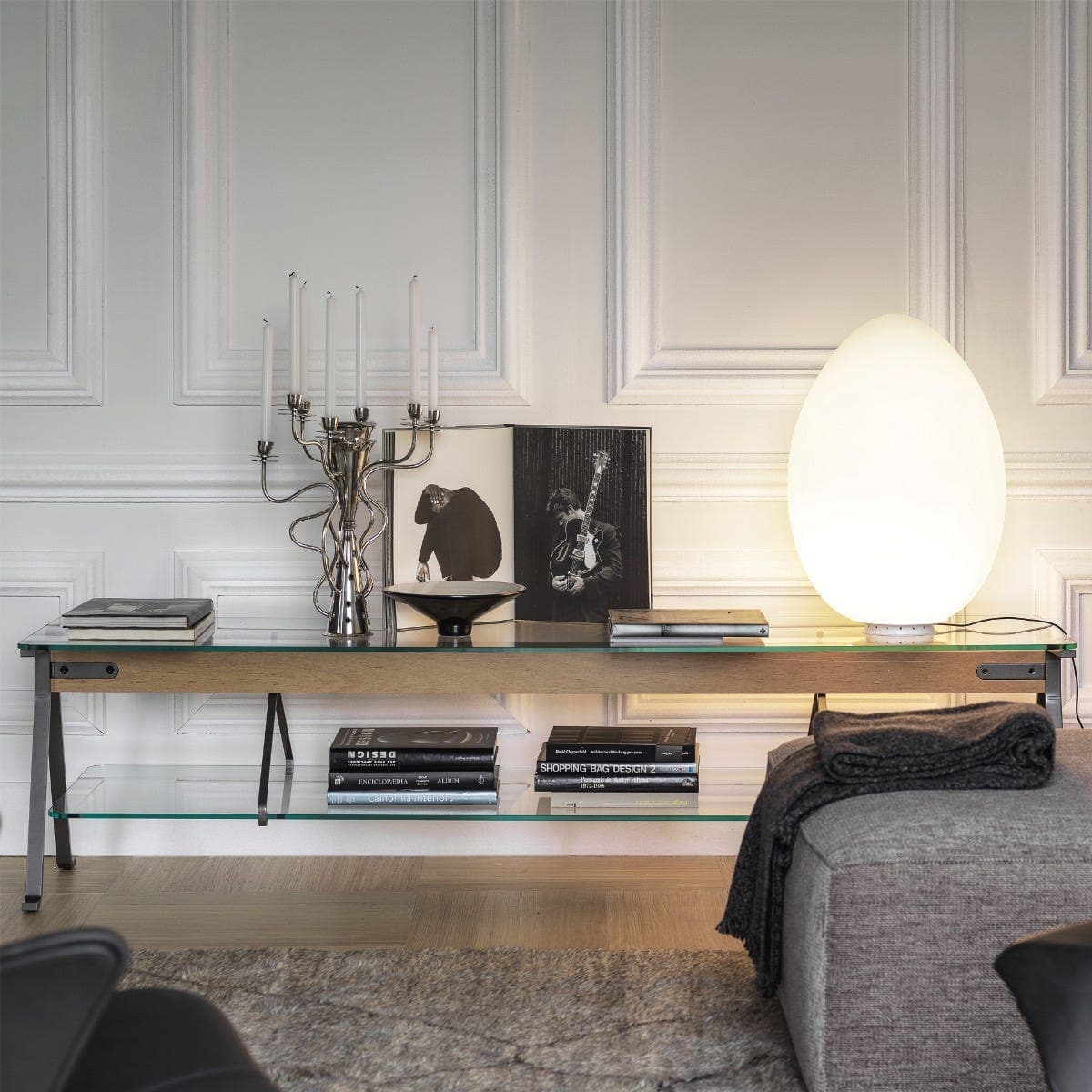 Console Table Fratello 200cm – Enzo Mari Italian Designer Steel Piece