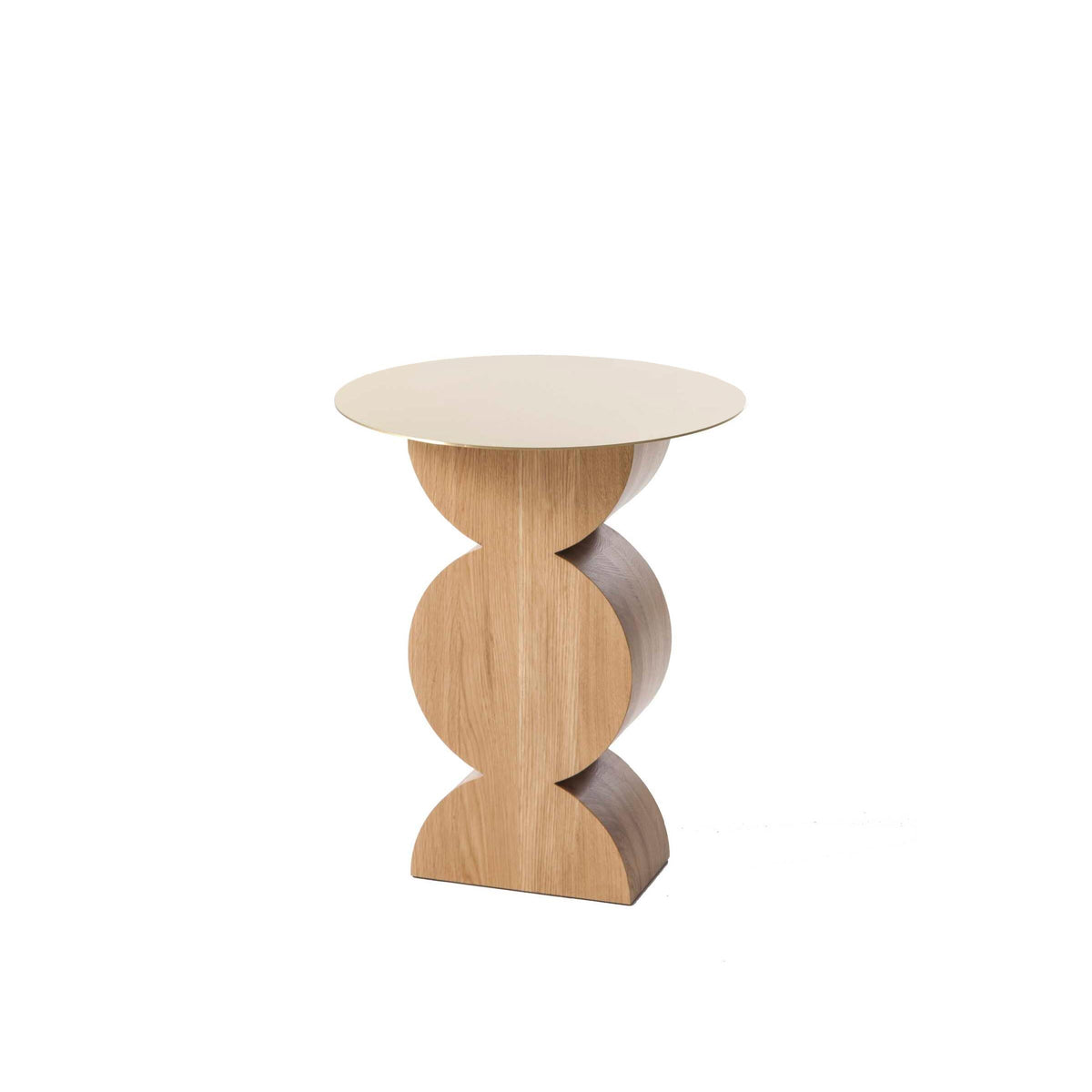 Luxury CONSTANTIN Brass and Wood Coffee Table Modern Italian Style for Villa
