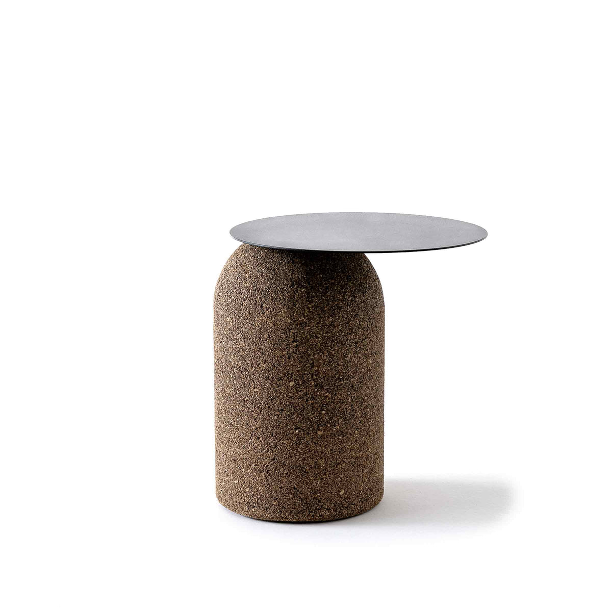 Luxury MORO Cork Metal Side Table Modern Italian Style for Villa