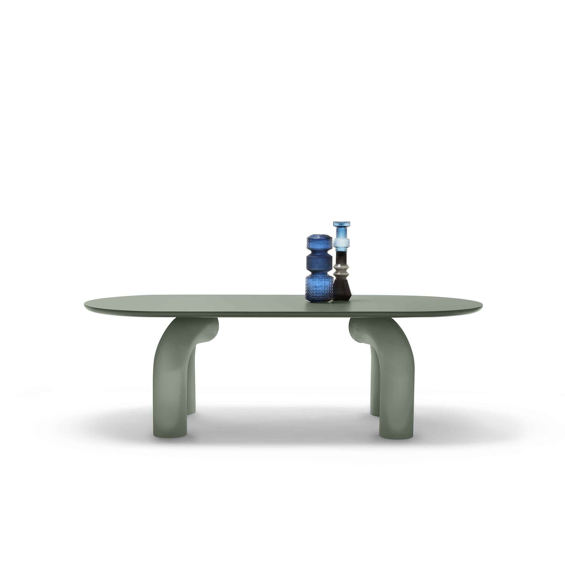 Sculptural Oval Dining Table – Premium Wood Statement Piece