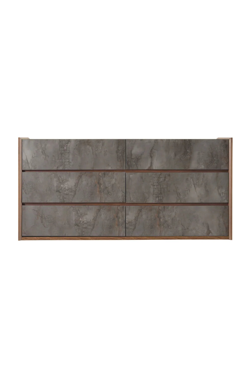 Gray Stucco 6-Drawer Dresser | OROA Modern Rado