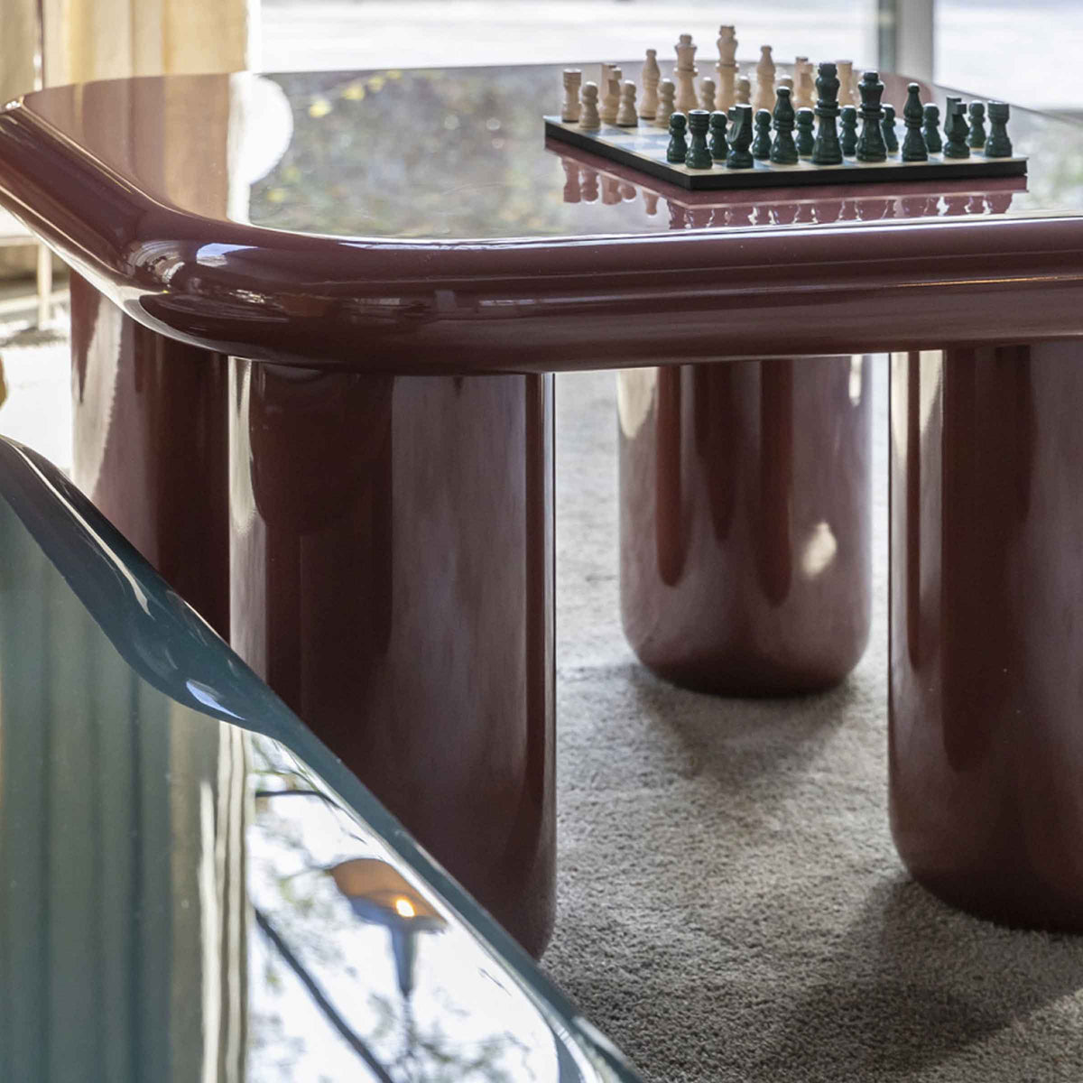 Luxury BILBAO Wood Coffee Table Modern Italian Style for Villa