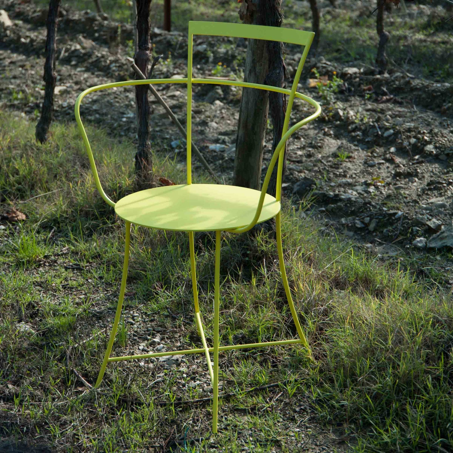 IRMA Stackable Steel Chair by Mario Scairato – Italian Designer Outdoor Seating