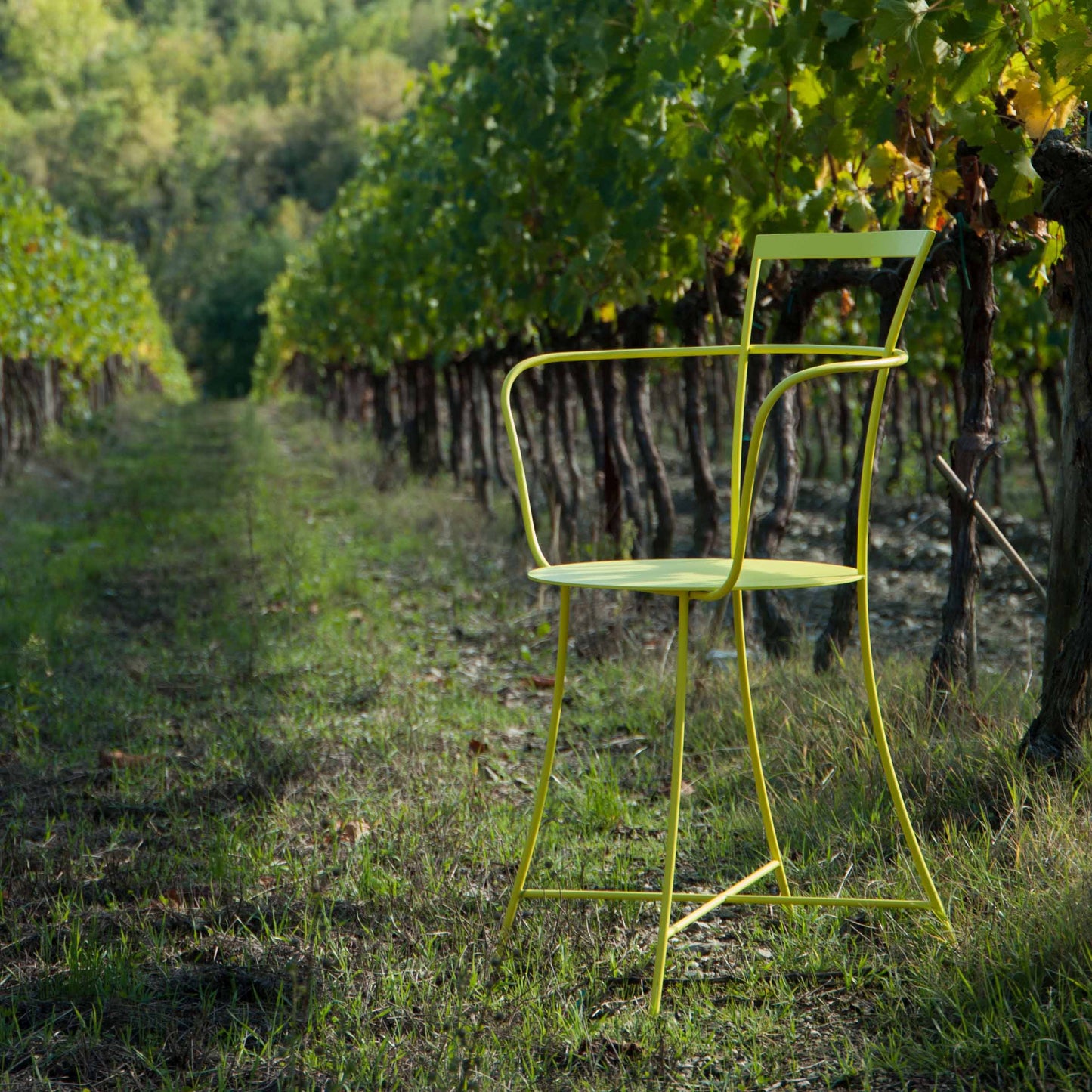 IRMA Stackable Steel Chair by Mario Scairato – Italian Designer Outdoor Seating