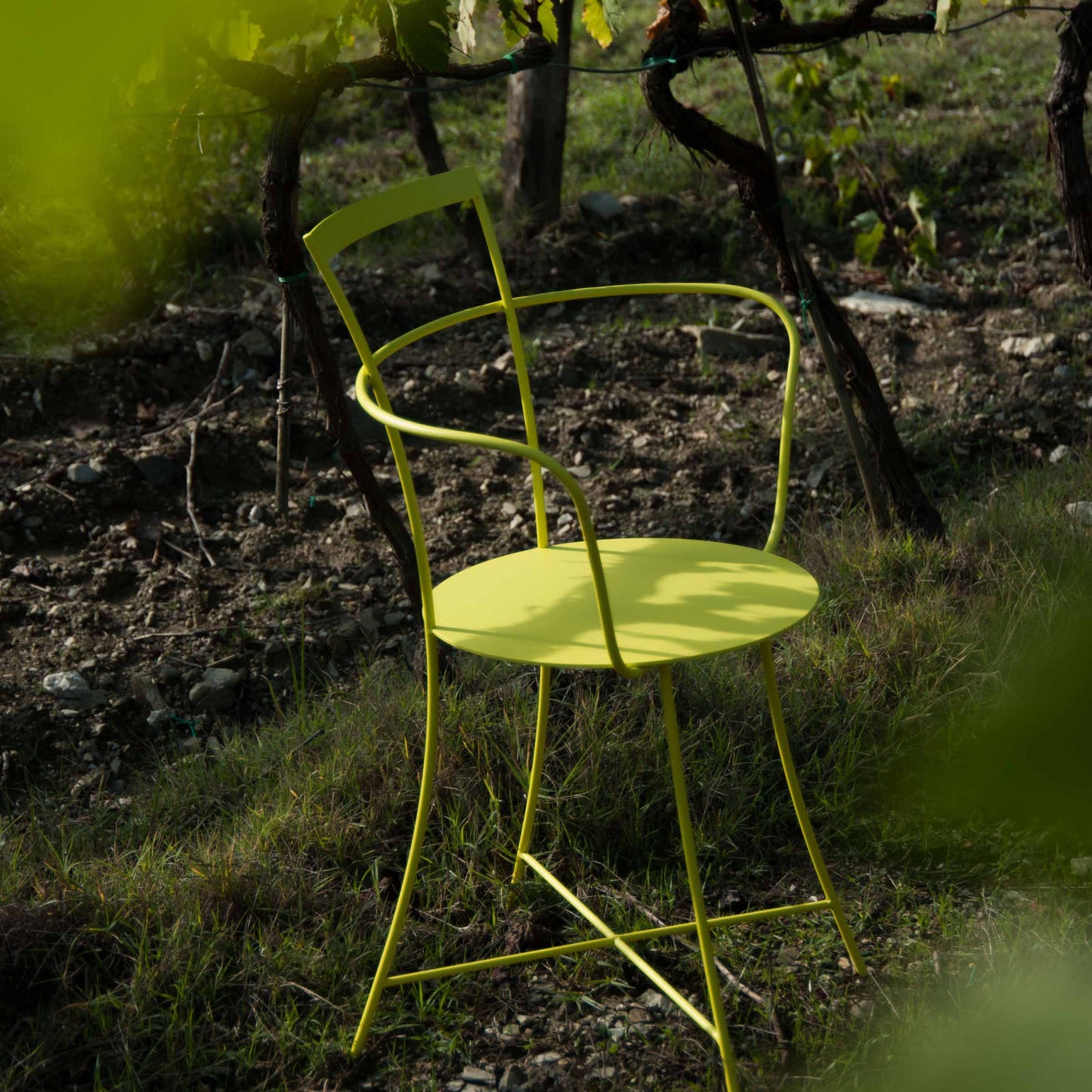 IRMA Stackable Steel Chair by Mario Scairato – Italian Designer Outdoor Seating