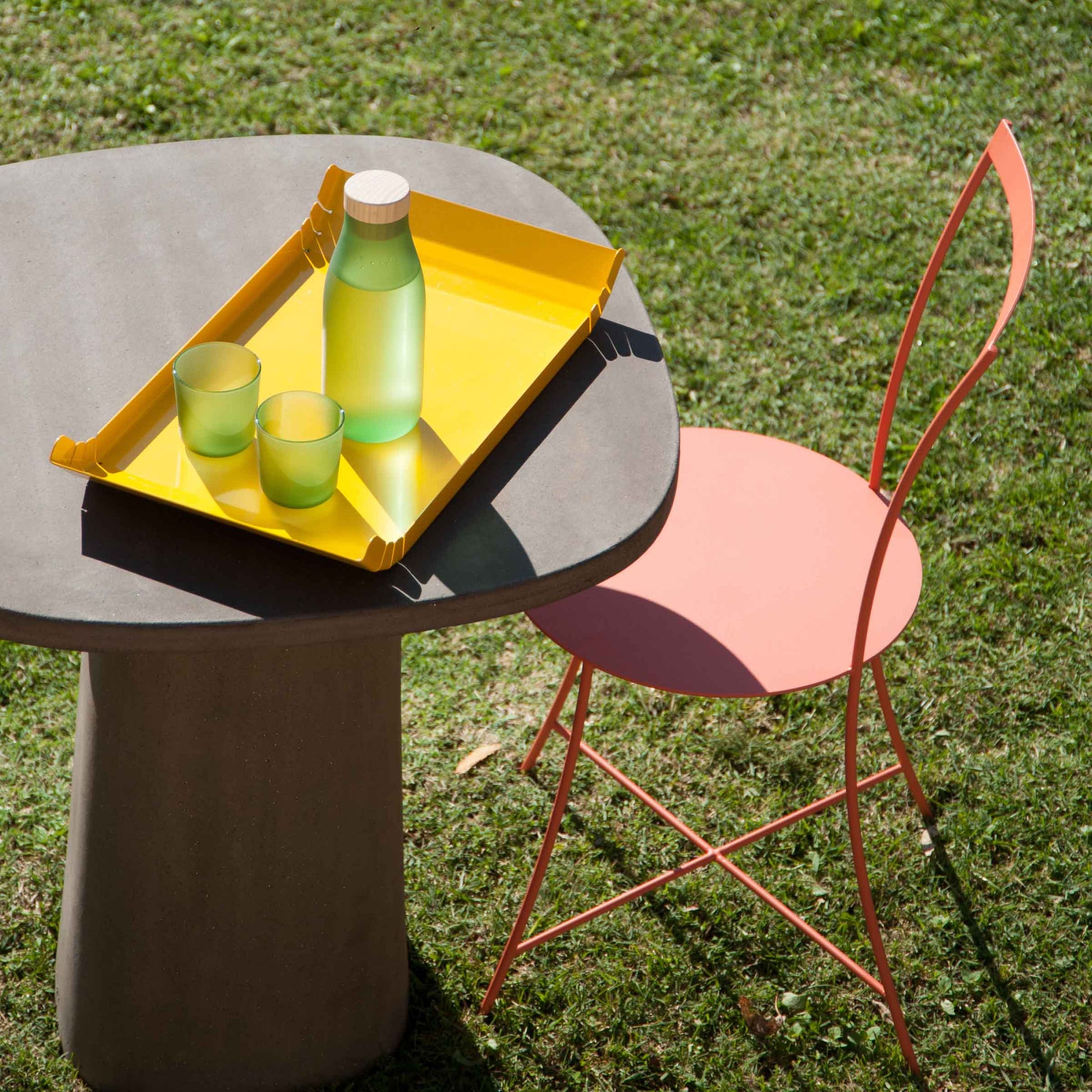 IRMA Stackable Steel Chair by Mario Scairato – Italian Designer Outdoor Seating