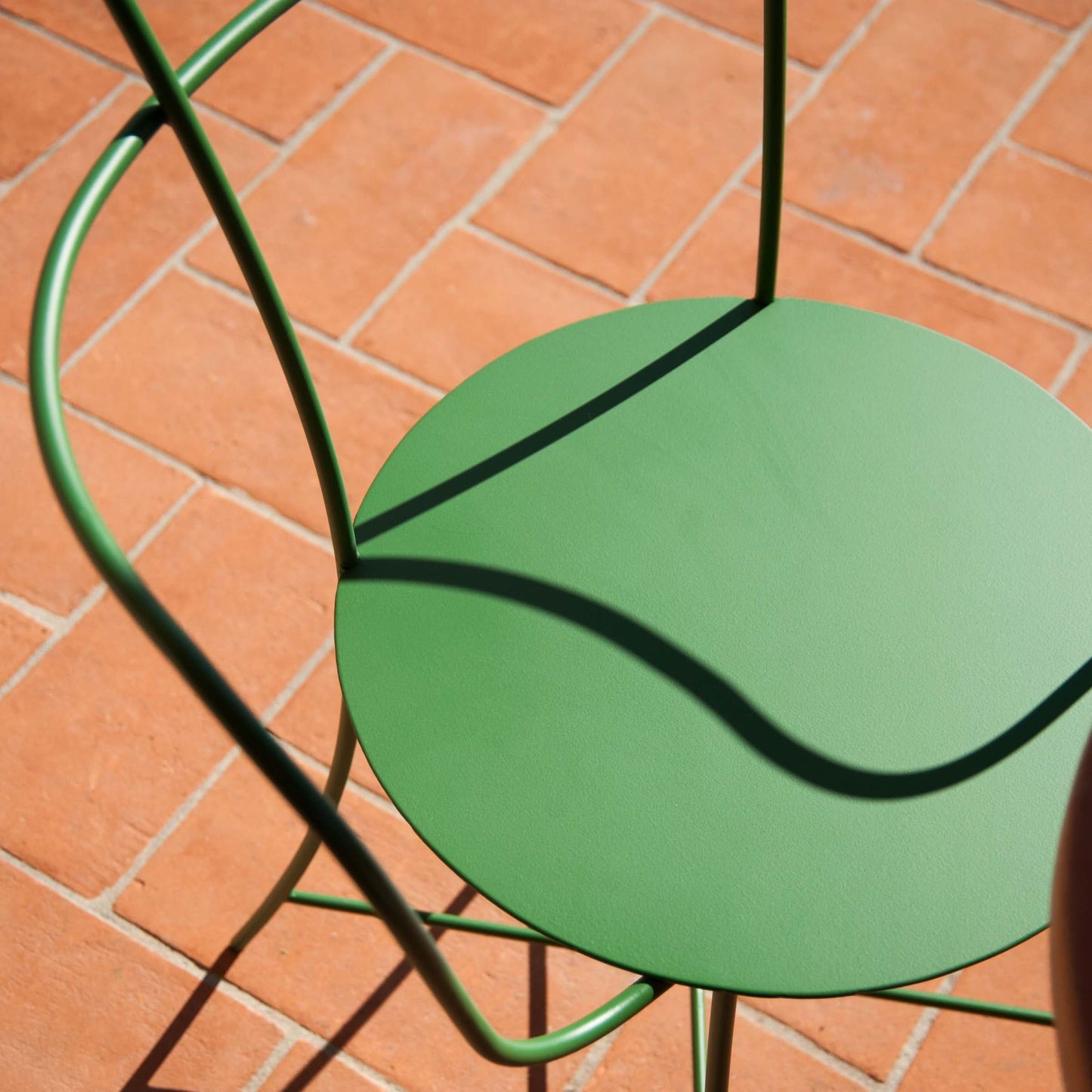 IRMA Stackable Steel Chair by Mario Scairato – Italian Designer Outdoor Seating