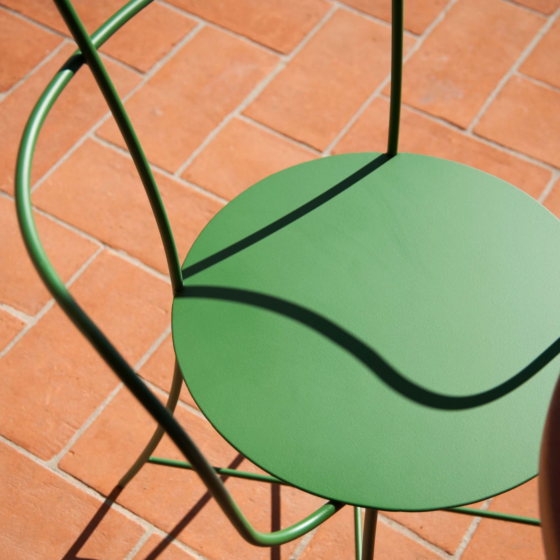 IRMA Stackable Steel Chair by Mario Scairato – Italian Designer Outdoor Seating
