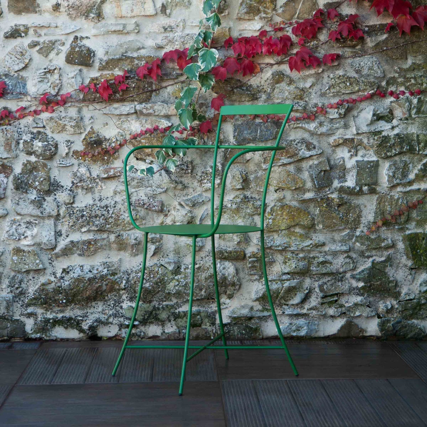 IRMA Stackable Steel Chair by Mario Scairato – Italian Designer Outdoor Seating