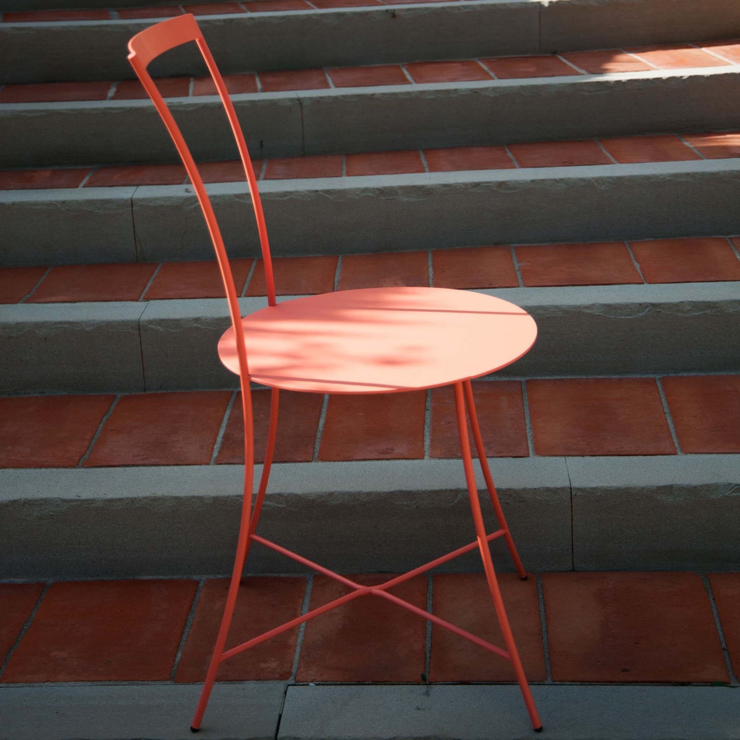 IRMA Stackable Steel Chair by Mario Scairato – Italian Designer Outdoor Seating