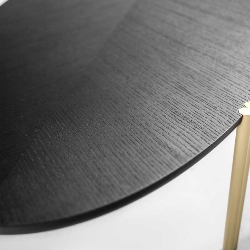Luxury Jean Ordinary Round Coffee Table Modern Italian Style for Villa