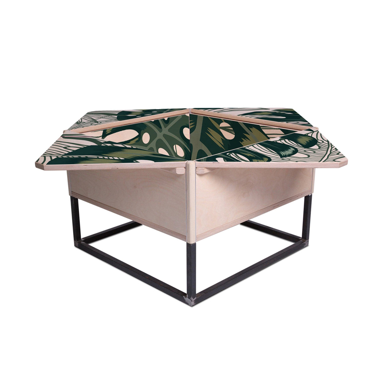 Luxury PETALO MAXI Wood Coffee Table Modern Italian Style for Villa
