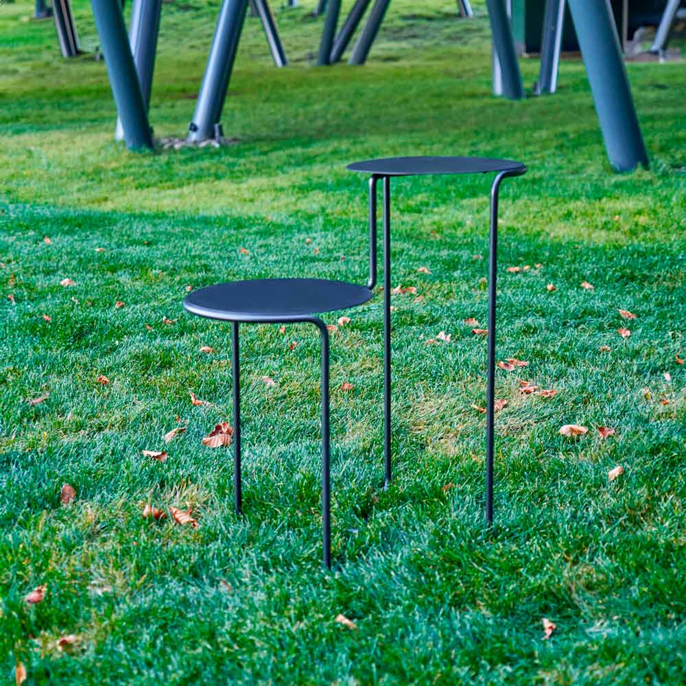 Luxury BISTABLE Steel Side Table Modern Italian Style for Villa