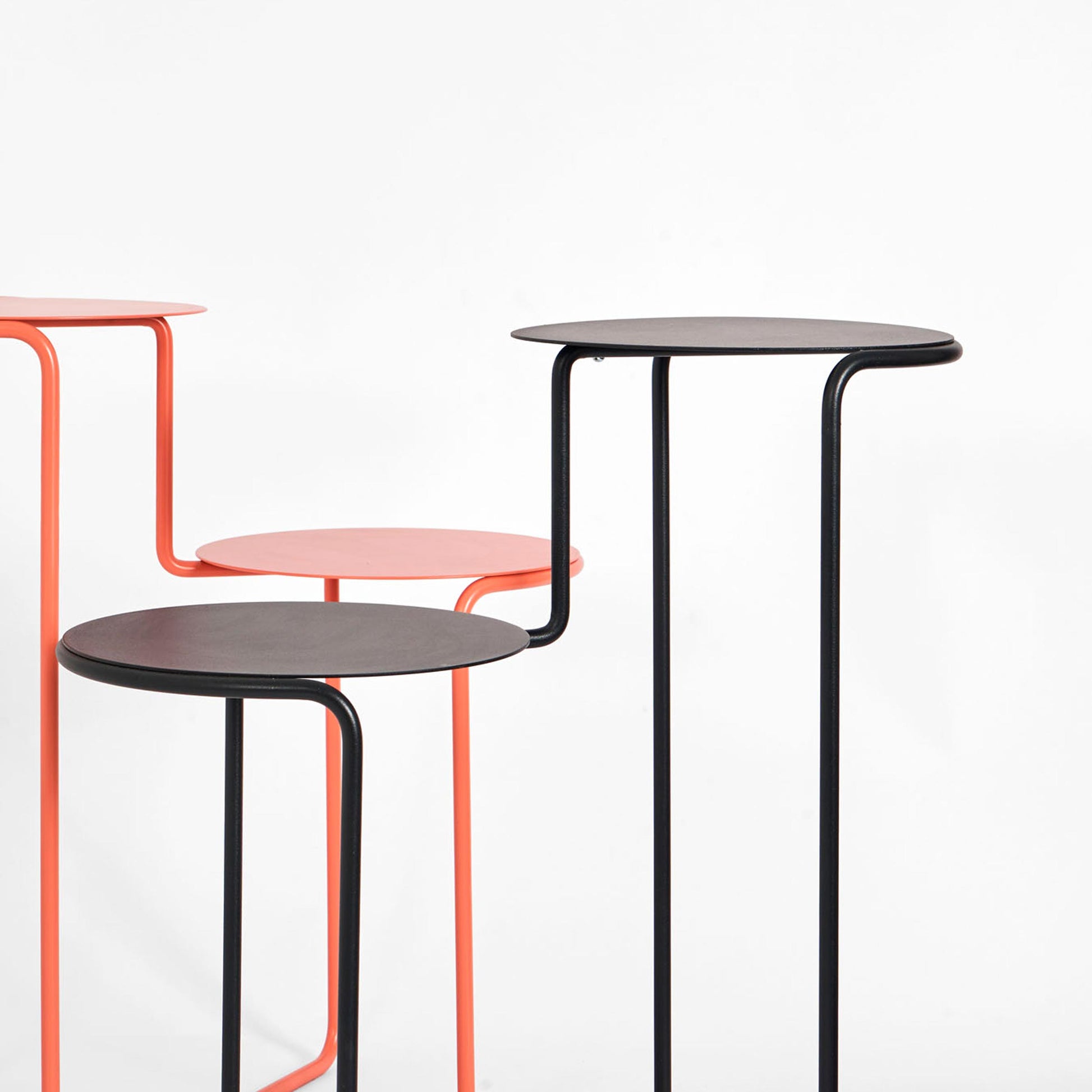 Luxury BISTABLE Steel Side Table Modern Italian Style for Villa