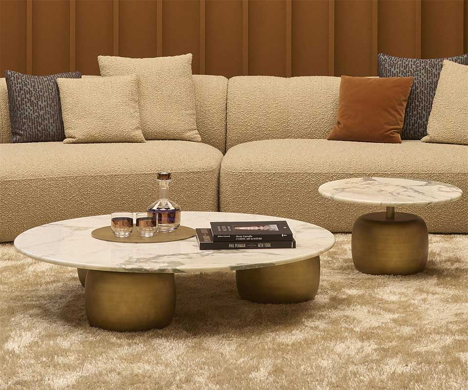 Luxury Lua Coffee Table Modern Italian Style for Villa