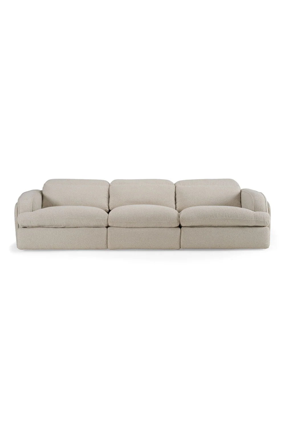 Luxury 3-Piece Sectional Recliner Sofa Modern Italian Style for Villa