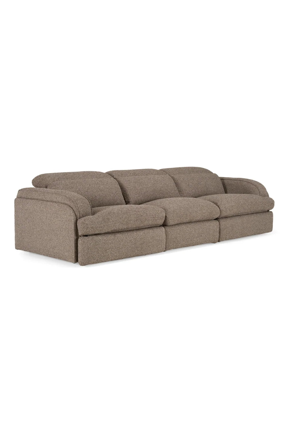 Luxury 3-Piece Sectional Recliner Sofa Modern Italian Style for Villa