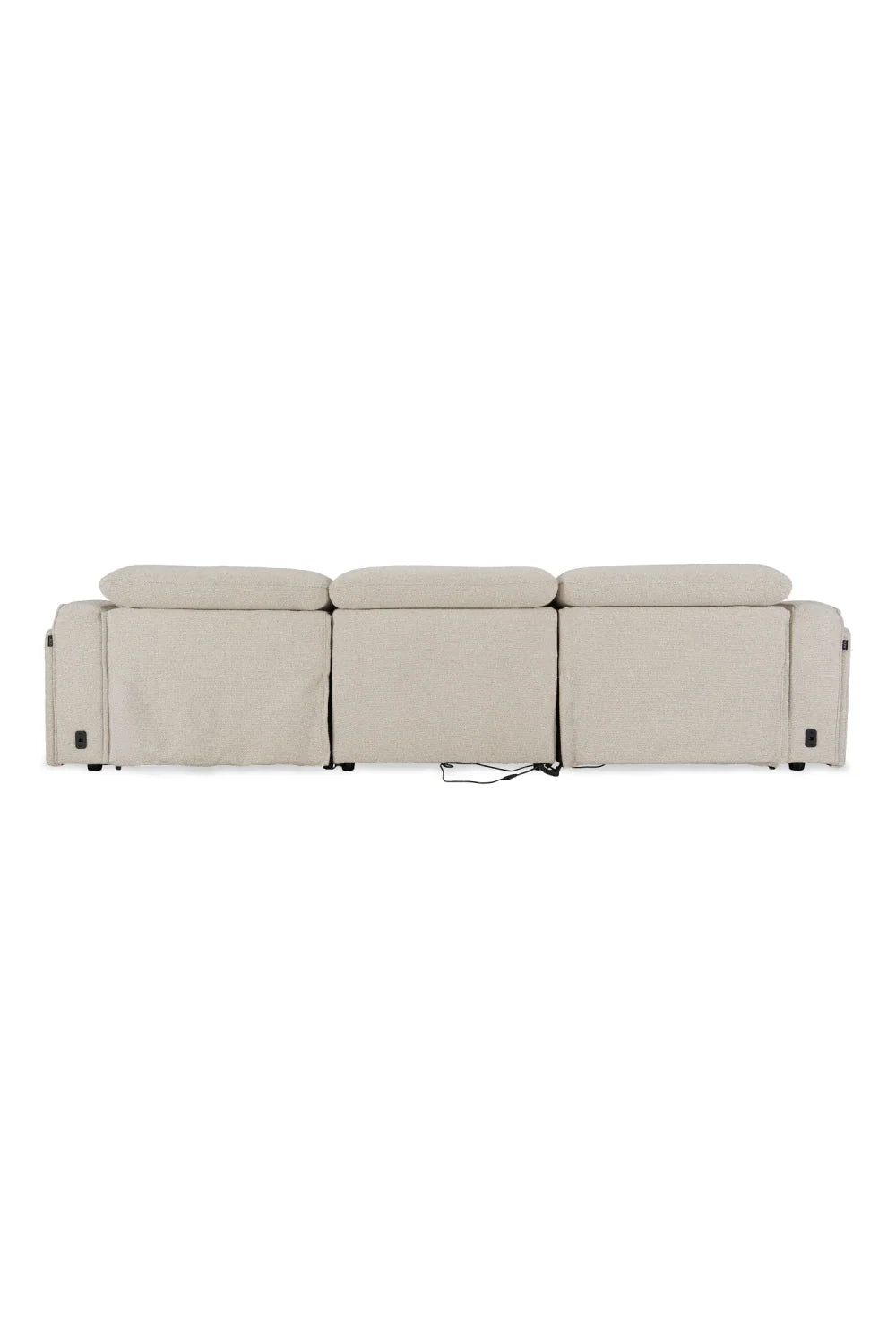 Luxury 3-Piece Sectional Recliner Sofa Modern Italian Style for Villa