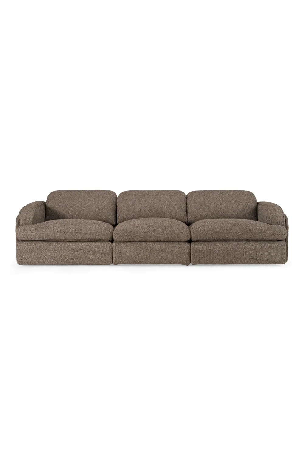 Luxury 3-Piece Sectional Recliner Sofa Modern Italian Style for Villa