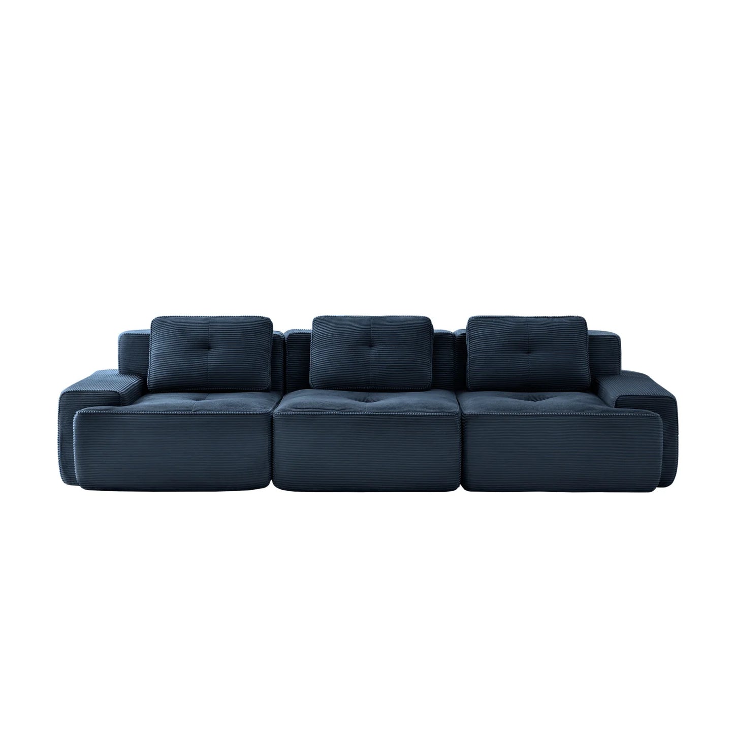 Luxury 3-Seater Tufted Modular Sofa Modern Italian Style for Villa