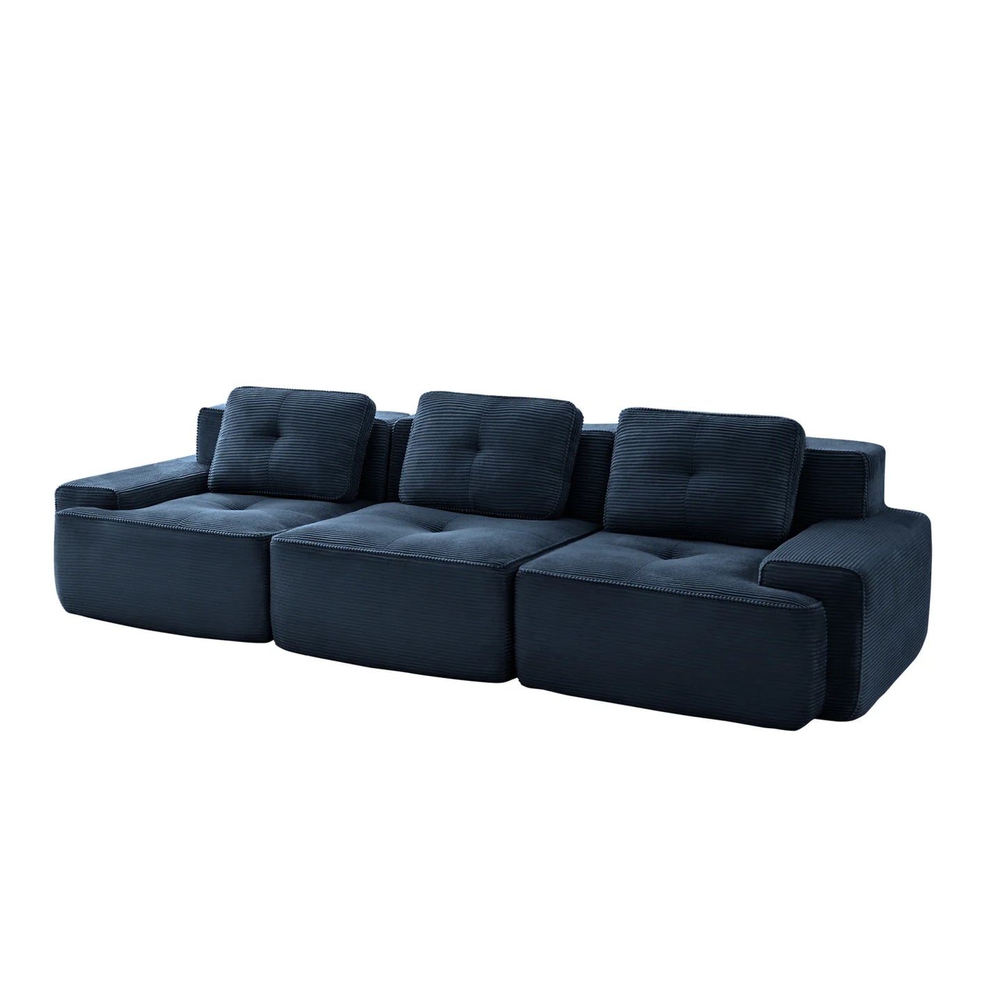 Luxury 3-Seater Tufted Modular Sofa Modern Italian Style for Villa