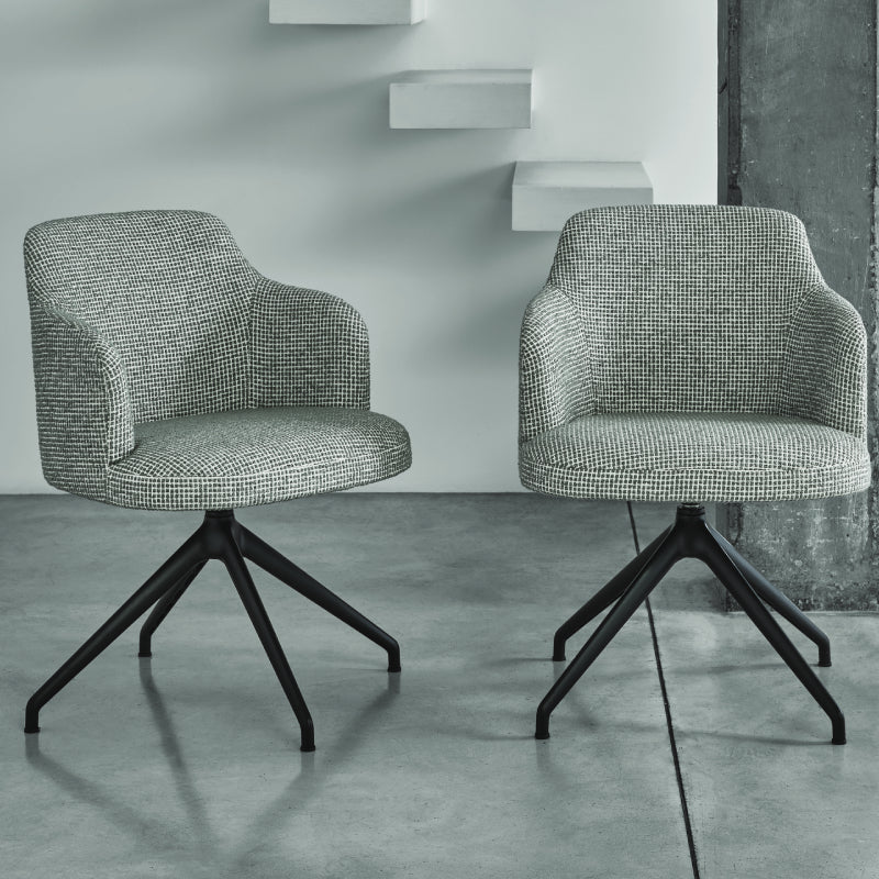 Luxury Abby Swivel Armchair Modern Italian Style for Villa