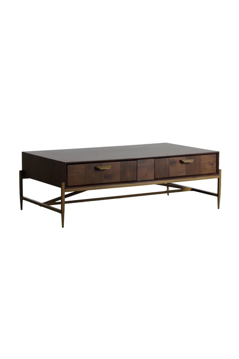 Luxury Acacia Wood Coffee Table Modern Italian Style for Villa