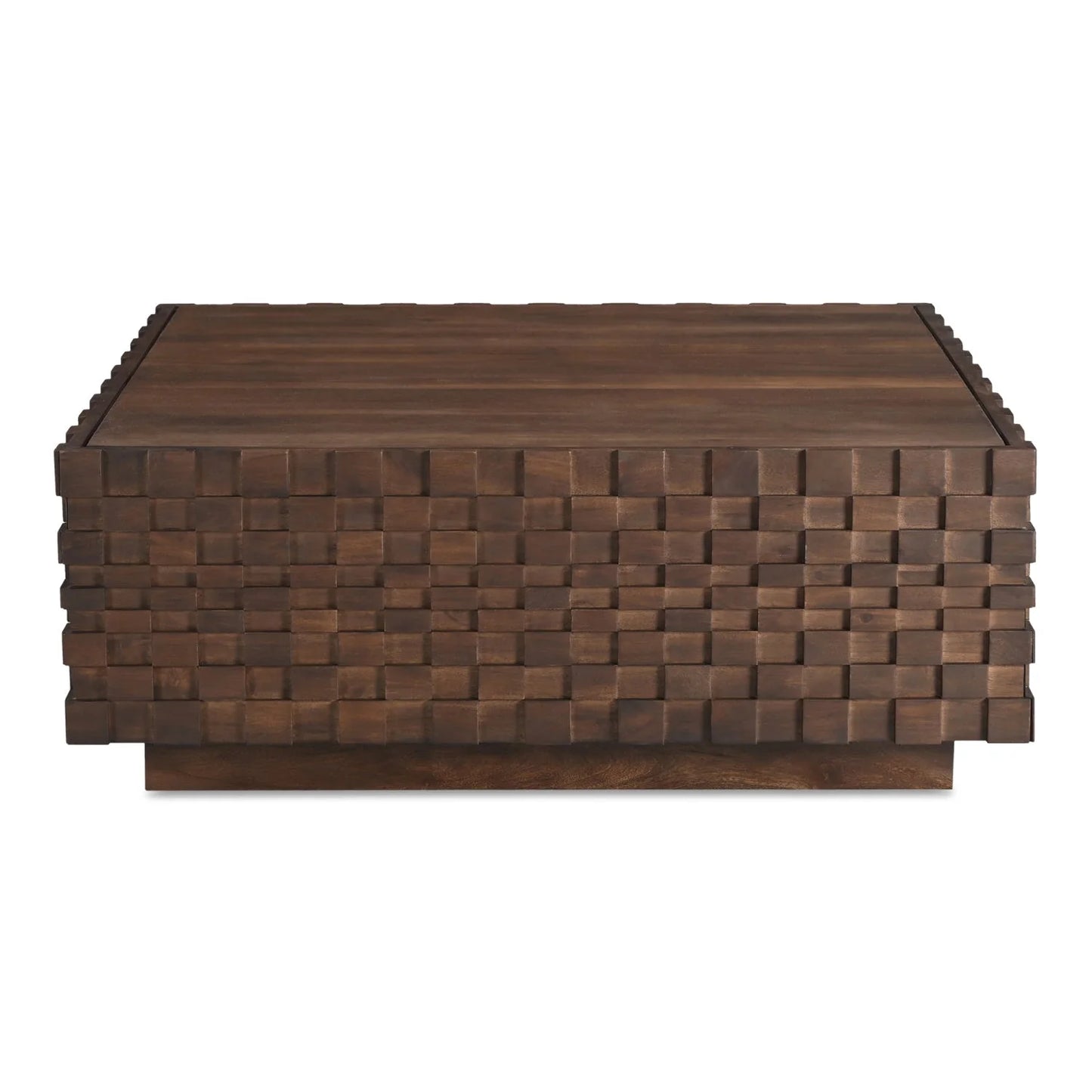 Luxury Acacia Wood Storage Coffee Table Modern Italian Style for Villa
