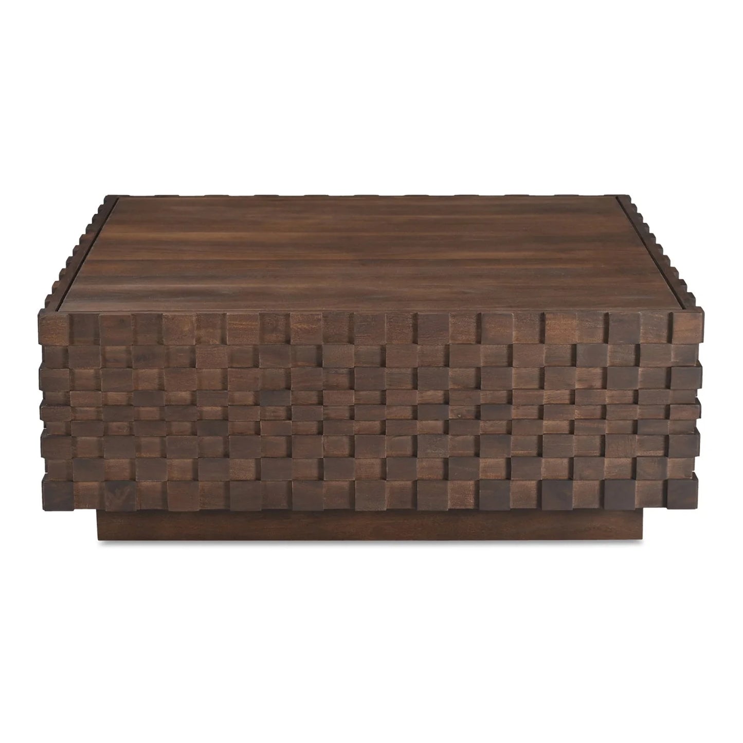 Luxury Acacia Wood Storage Coffee Table Modern Italian Style for Villa